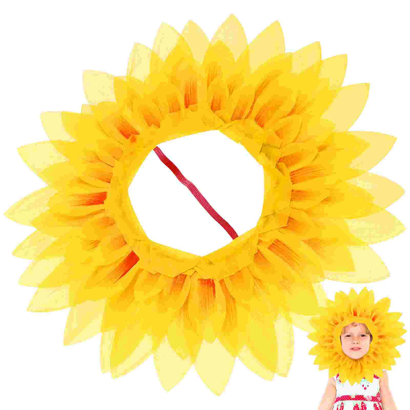 

Funny Sunflower Headgear Performance Costume Prop for Dance Party Festival Kids Party