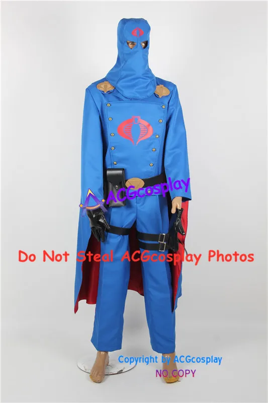 

G.I.Joe Cobra Commander Cosplay Costume include headmask and pvc prop emblems acgcosplay costume