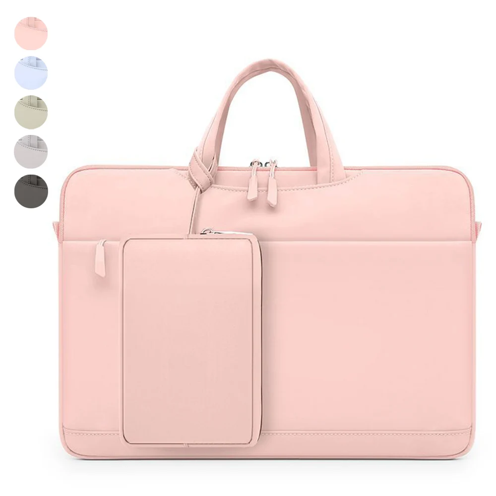 Marfino Briefcase Women Men Laptop Notebook Sleeve Case Travel Carrying Shoulder Office Business Bag Computer Handbag