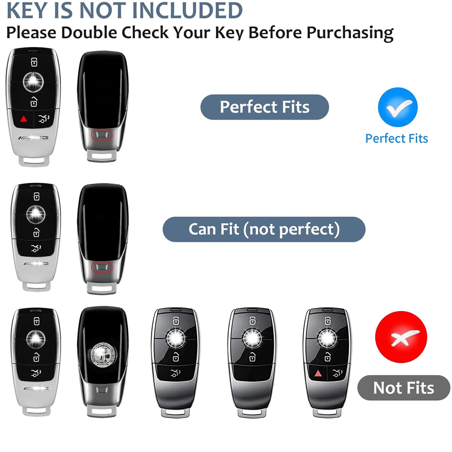 Чехол для ключей из настоящего углеродного волокна защитный чехол Benz AMG E53 GLS63