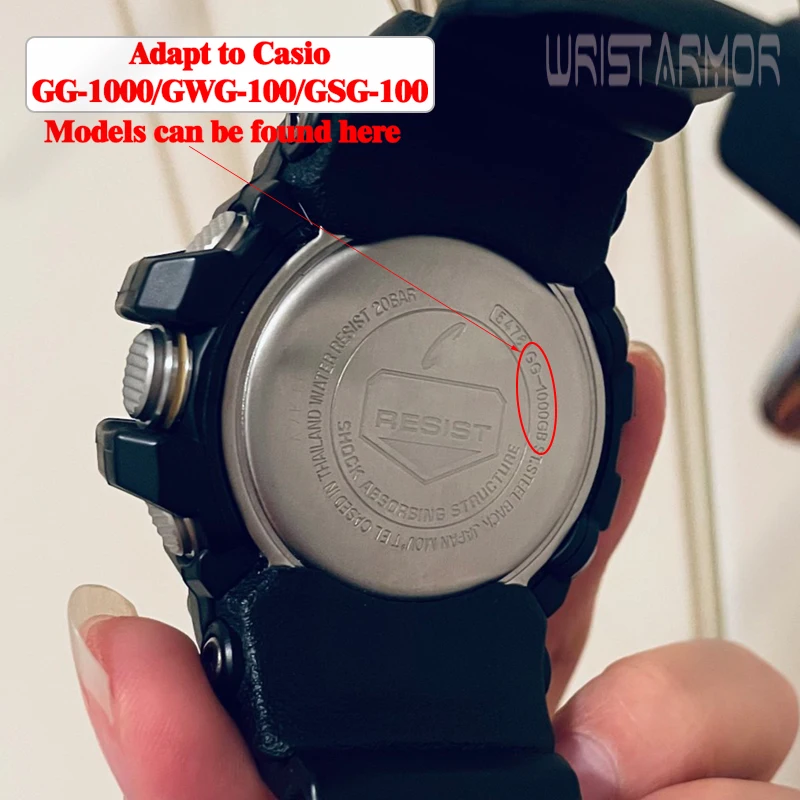 Фото Ремешок из смолы для Casio G-SHOCK GG-1000 GWG-100 GSG-100 Mudmaster, мужской сменный браслет №5