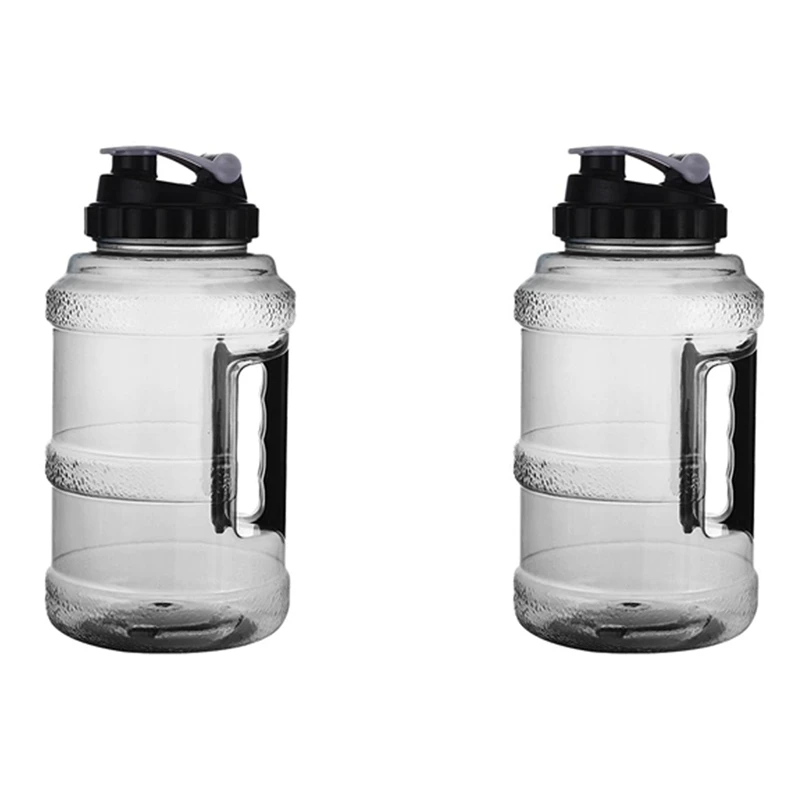 

2 Pcs 2.5L Large Water Bottle Ecofriendly Reusable Water Bottle For Men Women Fitness Gym Outdoor Cycing