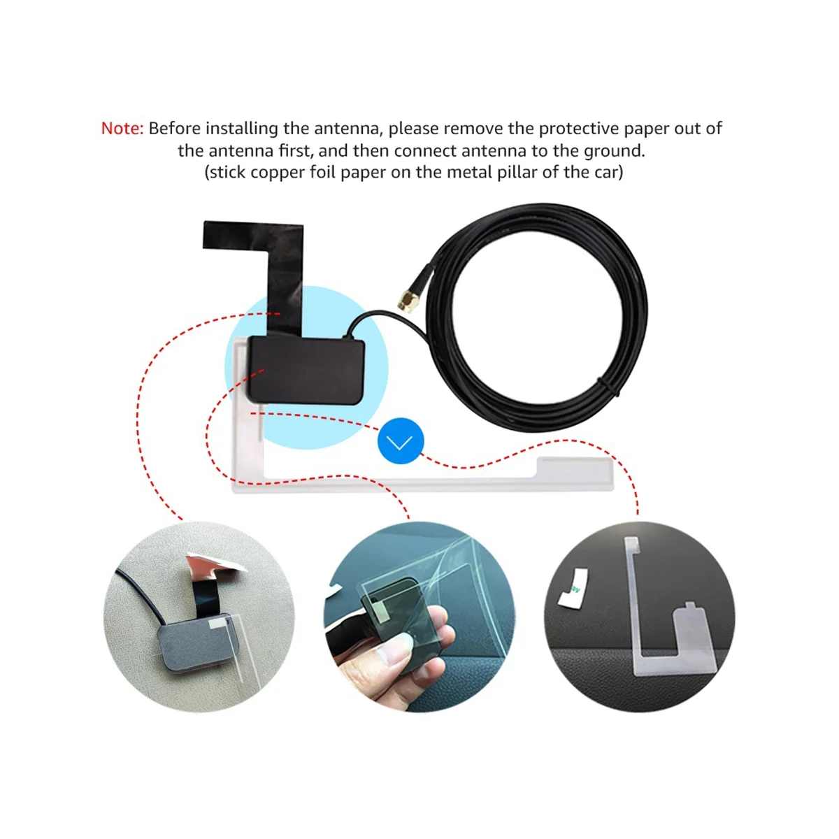 DAB USB Android автомобильный радиоприемник с антенной