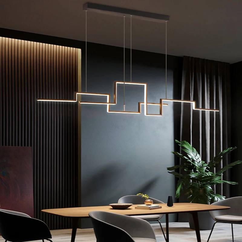 Nordic Geometry Led Chandeliers Lighting Living Dining Room Decor Led Pendant Lights Bedroom Home Kitchen Hanging Lamp Luminaire