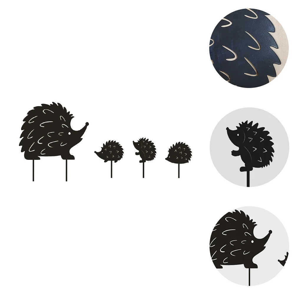 

1 Набор уличных железных художественных украшений, декоративный металлический еж для двора