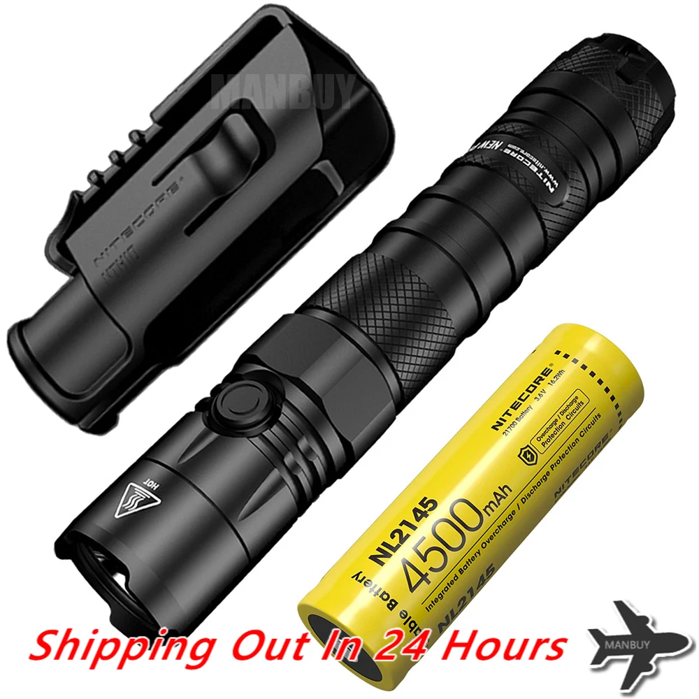 Новый фонарик NITECORE P12 перезаряжаемая батарея 4500 мА/ч 1200 люмен светодиодный кобура