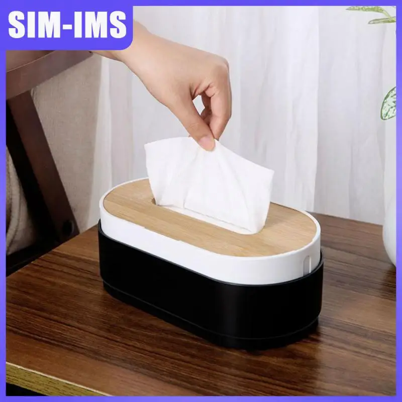

Wooden Cover Storage Box Lift Type Wooden Cover Drawer Box Floating Cover Lifting Tissue Container Tissue Box Holder Living Room
