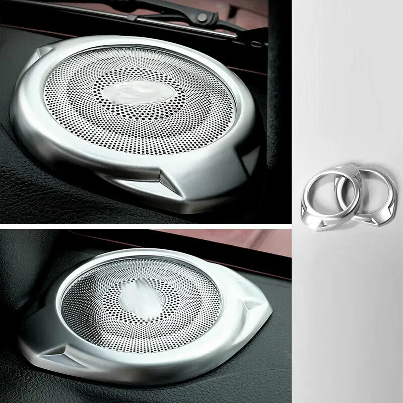 

Inside A Pillar Speaker Frame Cover Trim For Jeep Wrangler 2015-2017 ABS Silver