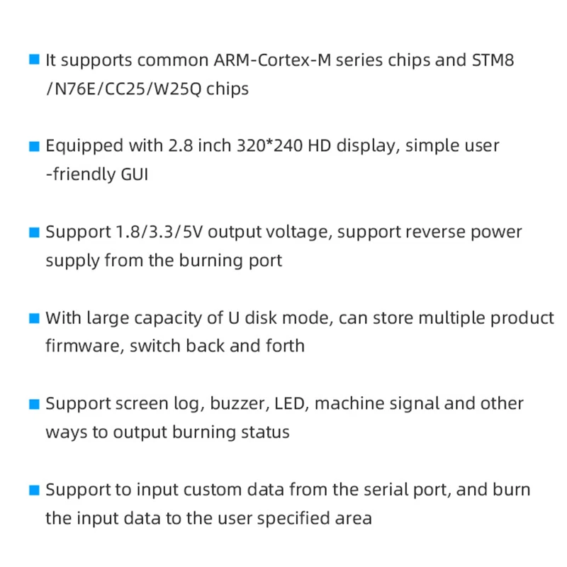 Фото ALIENTEK P100 Автономный загрузчик V2 Программатор Downloader STM32 STM8 N76E GD Автономное программирование ФЛМ Алгоритм Писатель №4