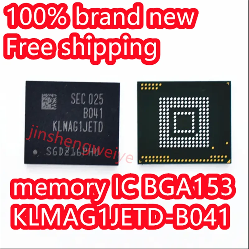

2~10PCS KLMAG1JETD-B041 16GB eMMC 5.1 mobile phone font memory 100% brand new Free shipping in large quantities of stock