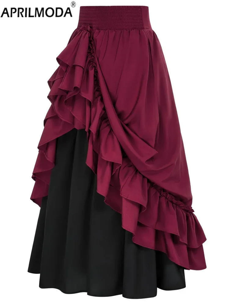 Многослойная юбка трапециевидной формы с высокой талией цвет в ассортименте