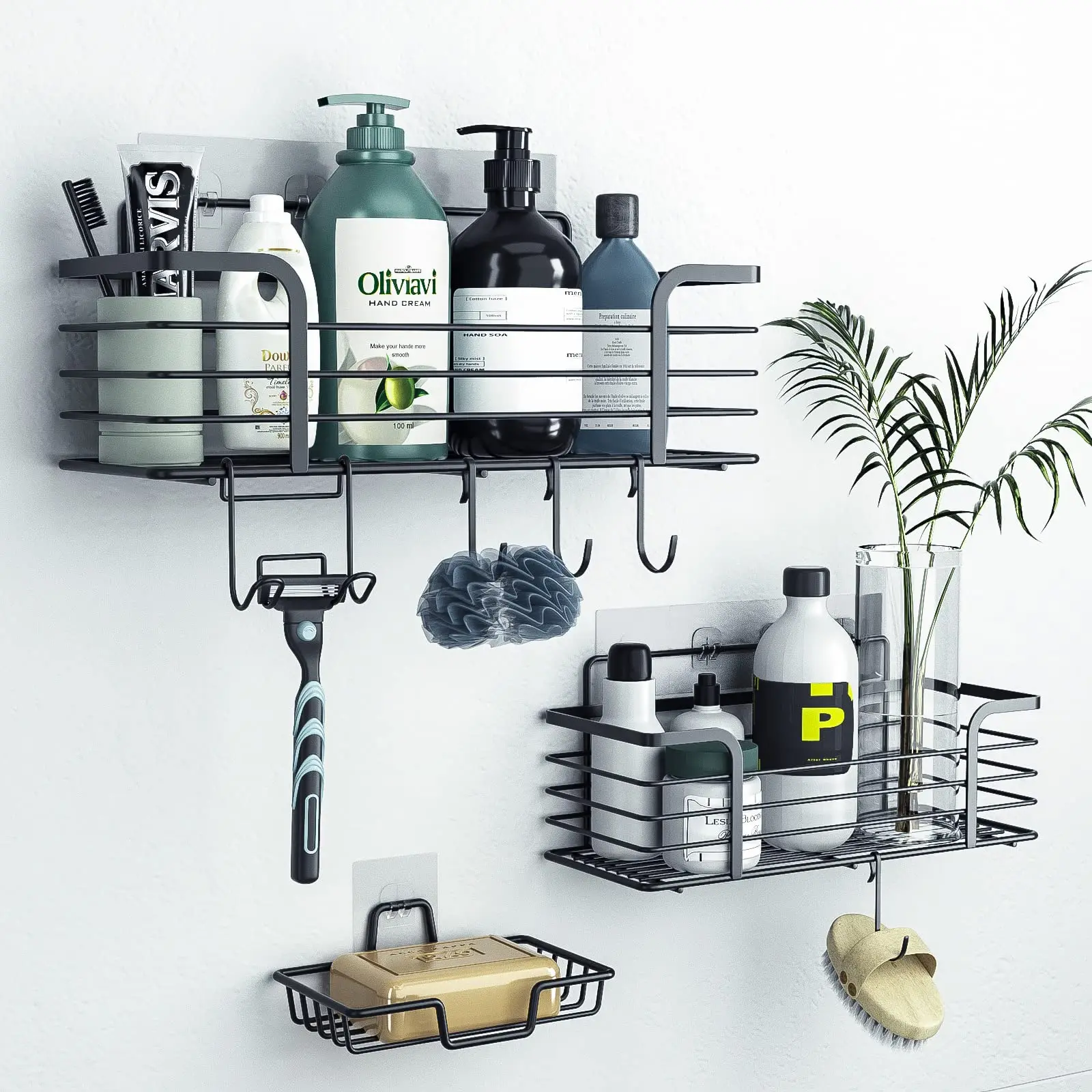 

Bathroom Shelves No-drill Corner Shelf Shower Storage Rack Holder Toilet Organizer Bathroom Accessories Bathroom Organizer