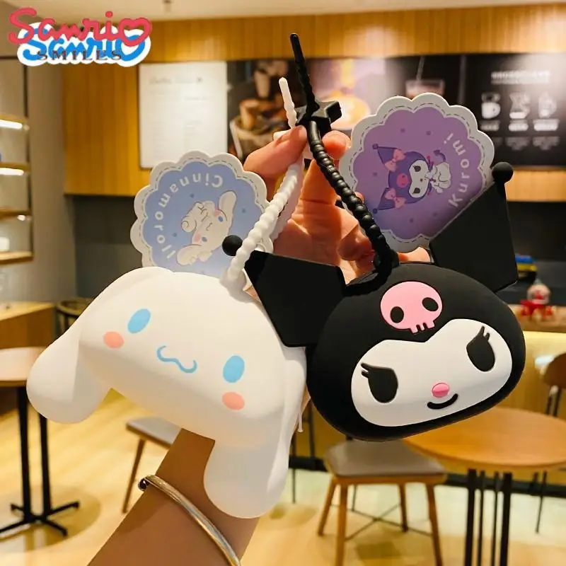 

Sanrio Кошелек для монет кавайная коричная сумка для хранения мимелоди для девочек мультяшная Милая школьная сумка игрушка подвеска для пары Автомобиль Подвеска
