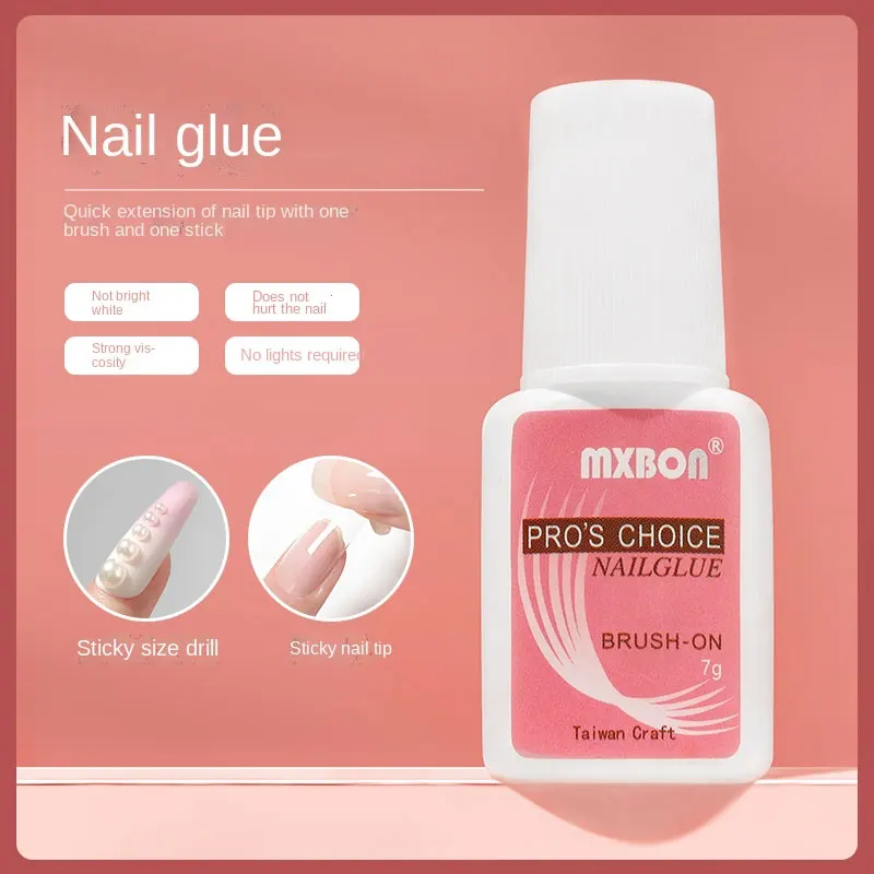 MXBON 7g Quick Drying Nails Taiwan Adhesive Is Firm False Nails Adhere To Strong Nail Tips And Lasts for A Long Time