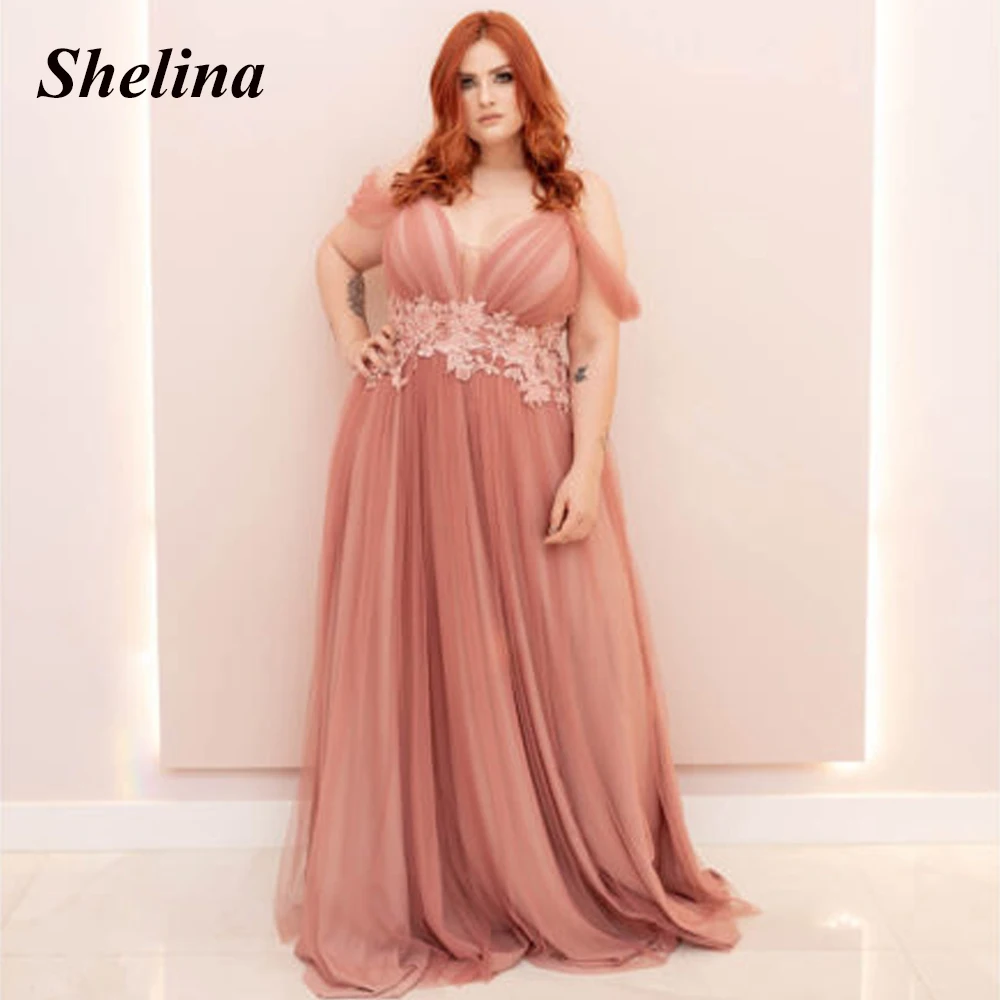 

Nectarean Off the Shoulder Formal Evening Dresses V-neck Appliques Court Train Evening Gowns Vestidos De Ocasión Formales