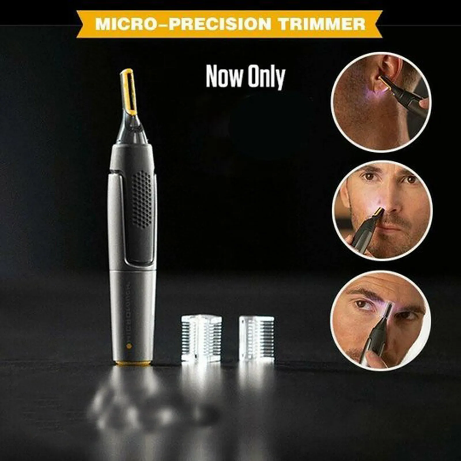 

Ear Nose Hair Trimmer Men's Rechargeable Electric Shaver Trimmer Removal Clipper Razor Ultra-thin Precision Detail Trimmers