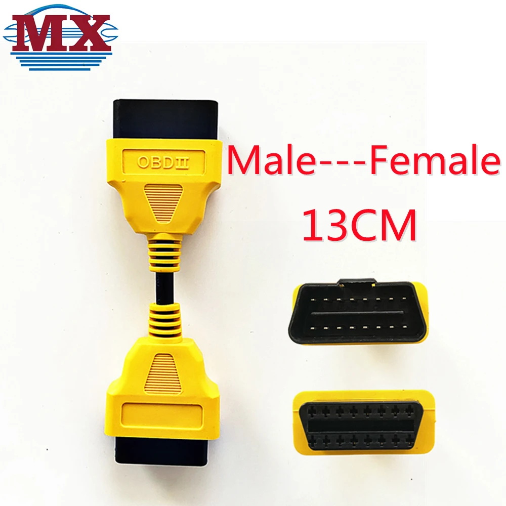 Диагностический кабель OBD 2 диагностический с 16-контактным разъемом II Папа-мама