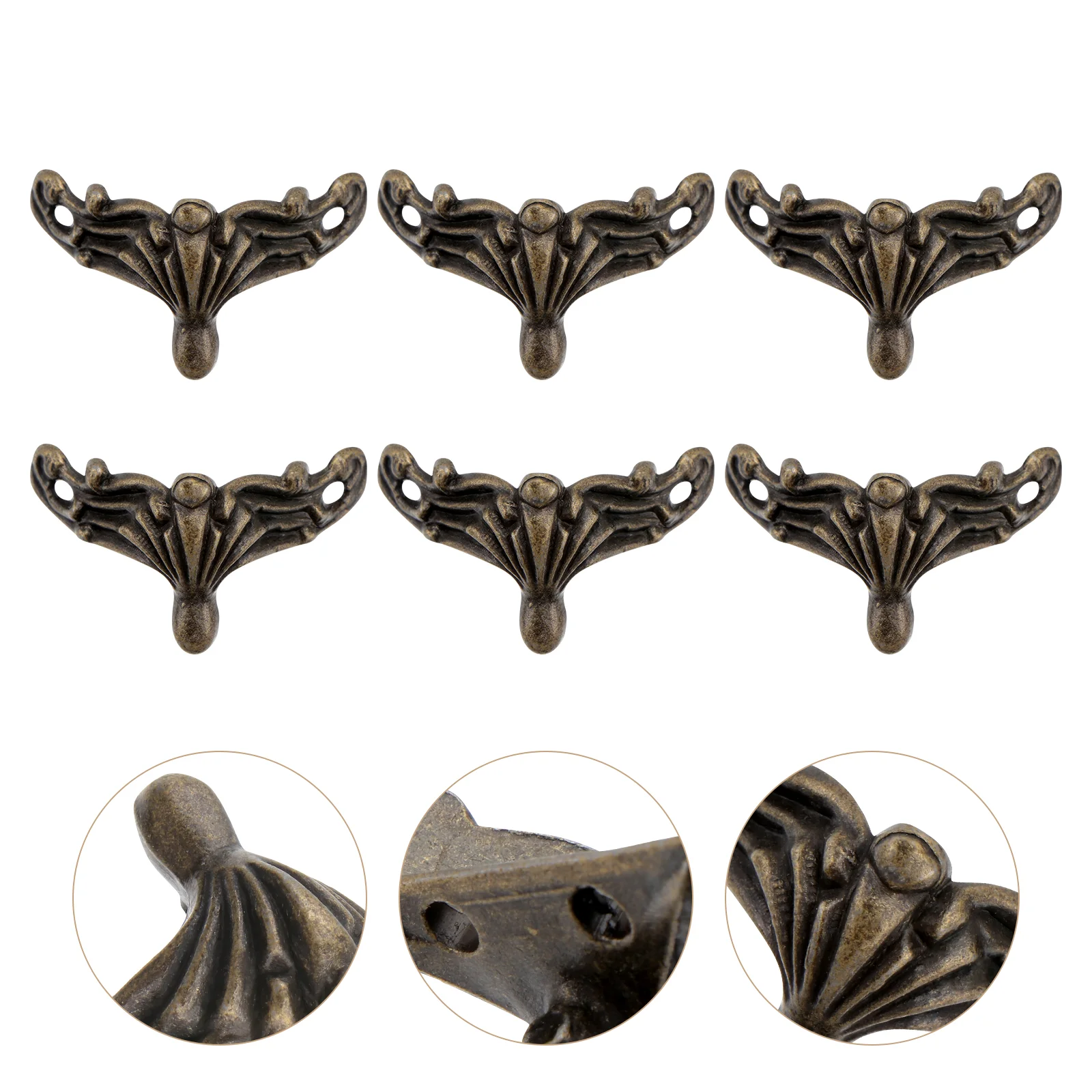 

12Pcs Furniture Foot Protector Zinc Alloy Furniture Legs Decorative Legs