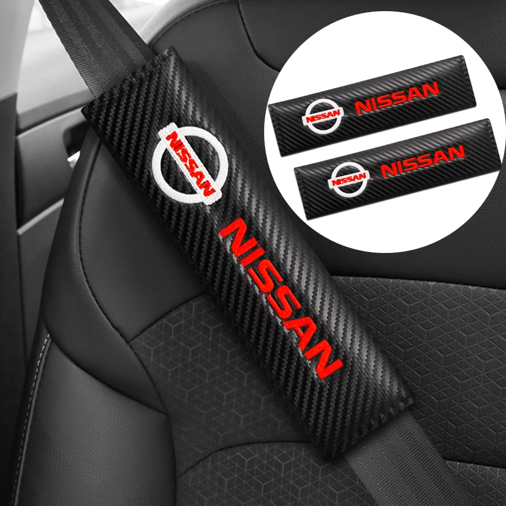 

Embroidered Car Seat Cushion Soft Protector Seat Belt Shoulder Cover Nissan X-Trail T32 Rogue Qashqai J11 Murano Z52 Juke Navara