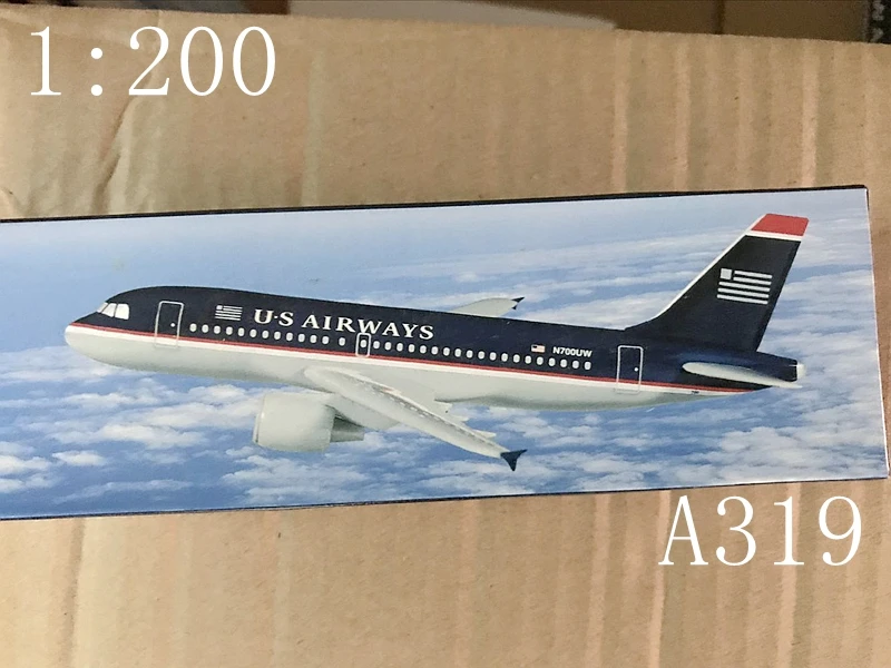 

USA Air US AIRWAYS Airbus A319 Airlines 1:200 Scale Assmebling Airplane Model Assembled airplane model Plane DIY