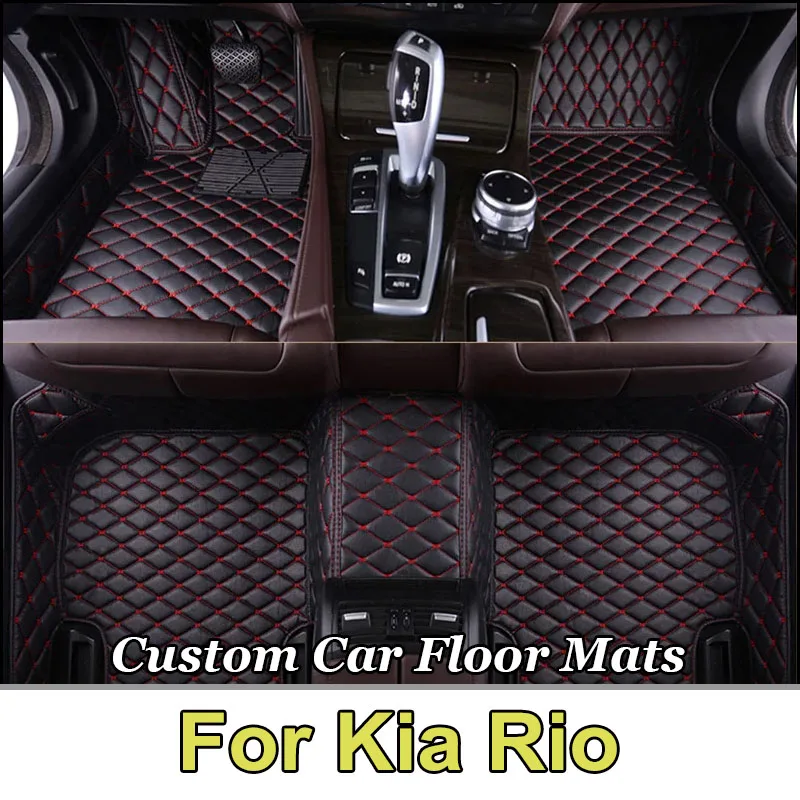 Car Floor Mats For Kia Rio Pride Sephia Sport JB 2005~2010 Anti-dirt Pads Carpet Non-slip Auto Rug Accessories Interior