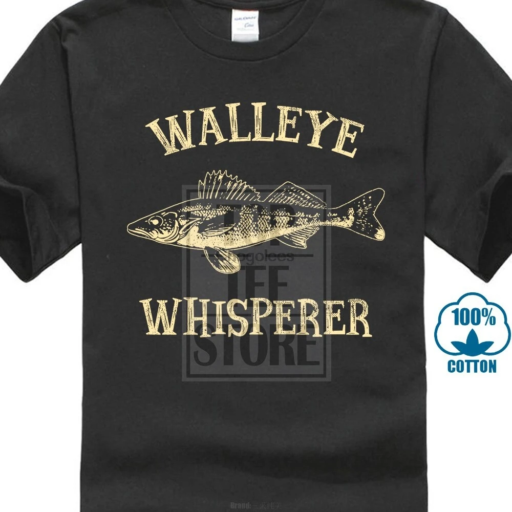 Футболка Walleye Whisperer Fish мужская с объемным рисунком популярная недорогая тенниска