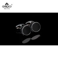 ghroco high quality exquisite round shirt cufflinks fashion luxury gifts for business men women and wedding