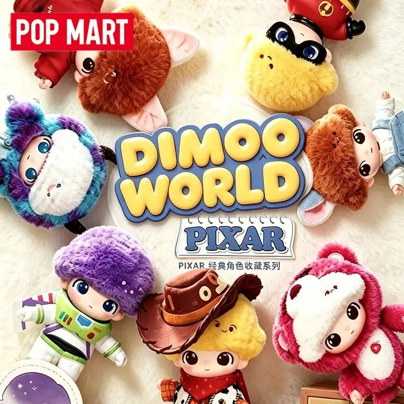 POP MART DIMOO WORLD PIXAR Series: Виниловые плюшевые подвески, игрушки-сюрпризы в закрытых коробках, коллекционные фигурки аниме, подарок (art.: 3920dc1690336) - 3920dc1690336