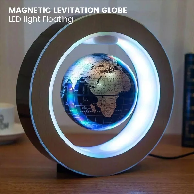 Magnetic Levitation Globe Lamp World Map Decoration Ornaments Office Home Decoration Globe Novelty Light Learning Model Tool