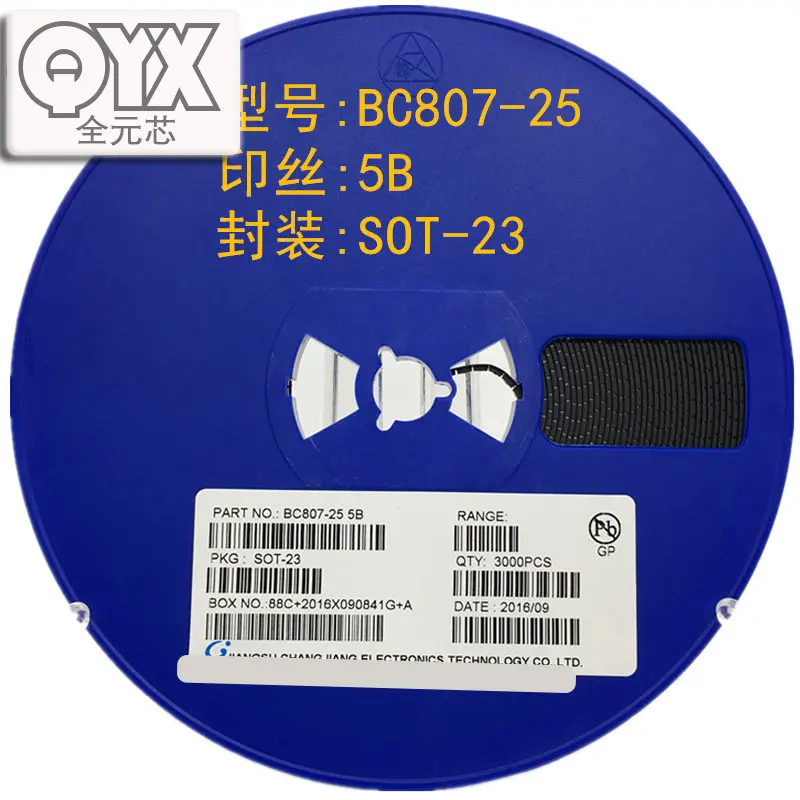 

1000PCS/LOT BC807-25 5B SOT-23 PNP signal transistor SMD triode
