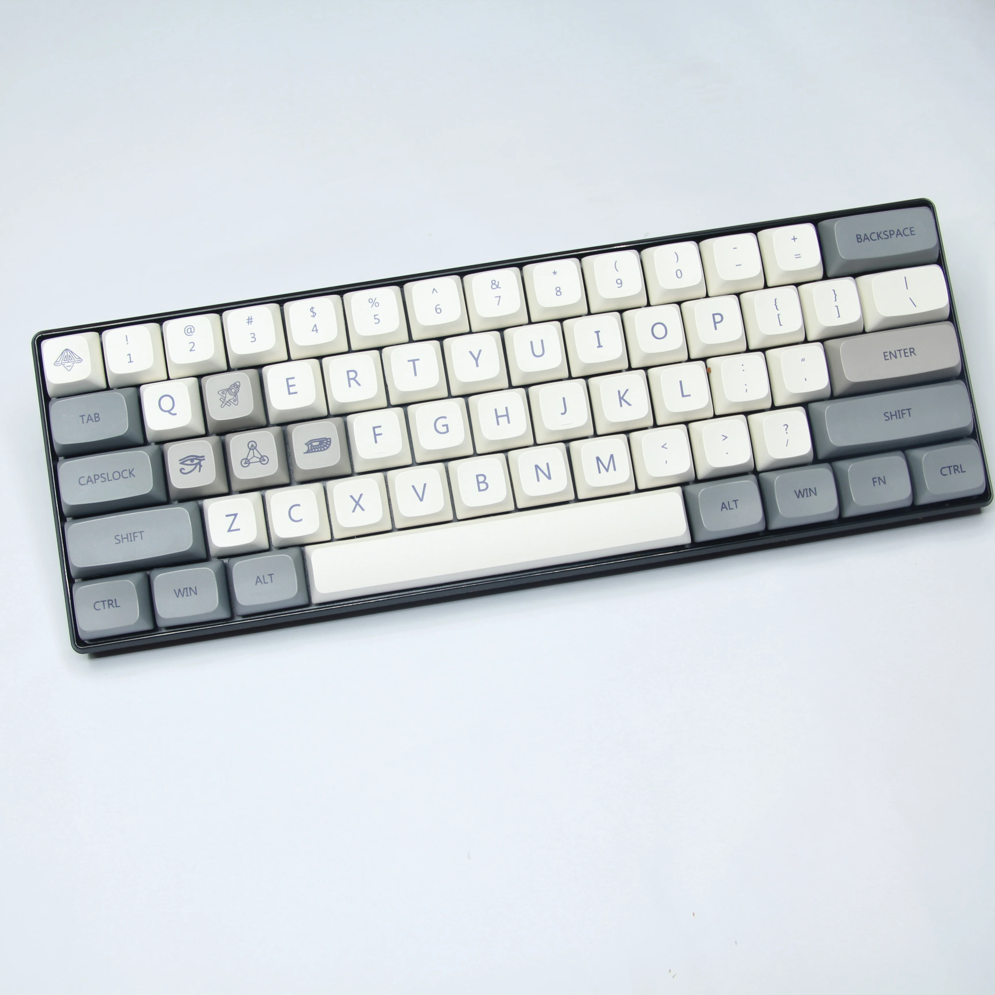 

Колпачки для клавиш XDA Profile PBT, минималистичные белые клавиши с английской раскладкой, 1300 клавиш, для механической клавиатуры Cherry Mx