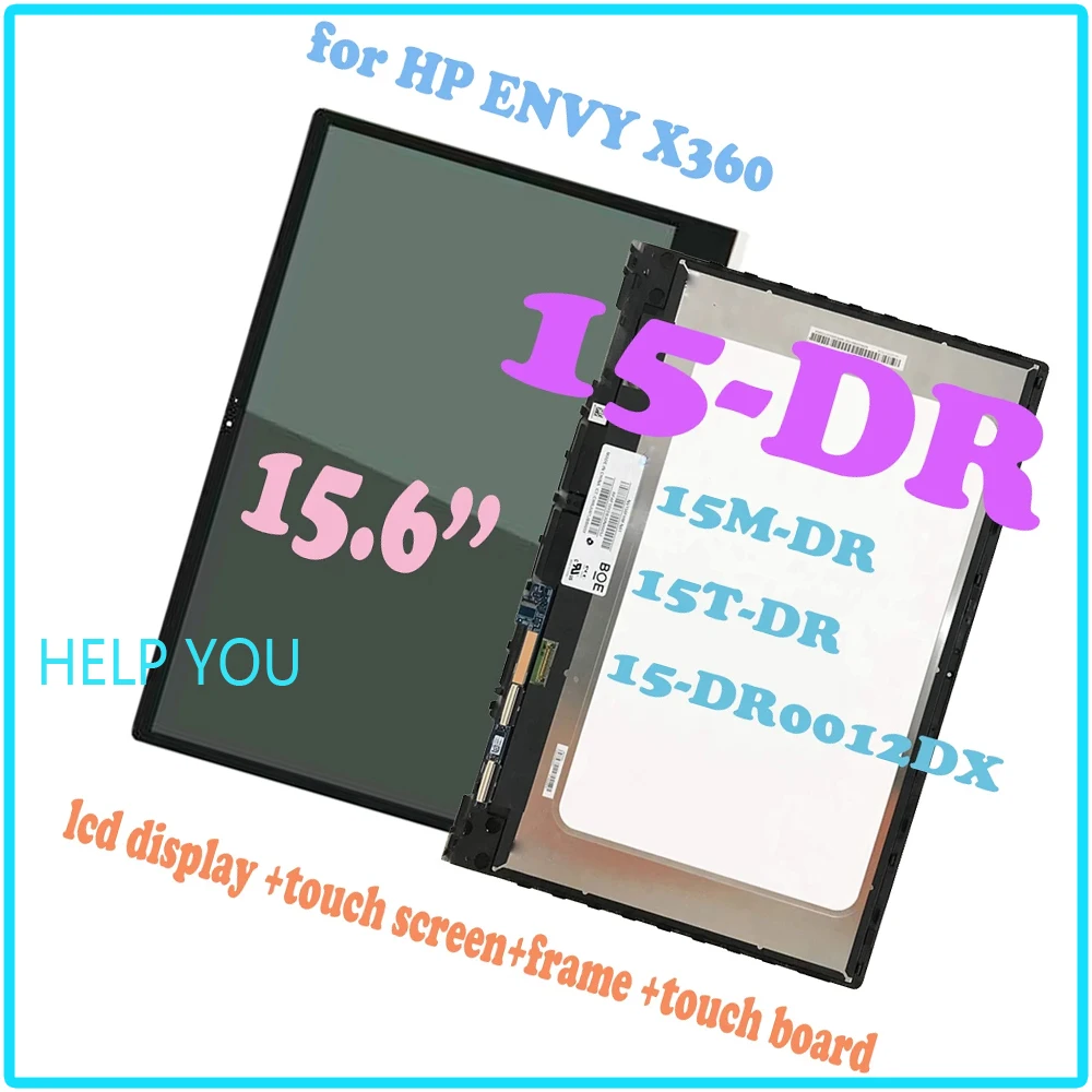 Новый ЖК-дисплей 15 6 дюйма для HP ENVY X360 15-dr 15M-DR 15-DS 15M-DS 15T-DR 15-DR0012DX с сенсорным экраном