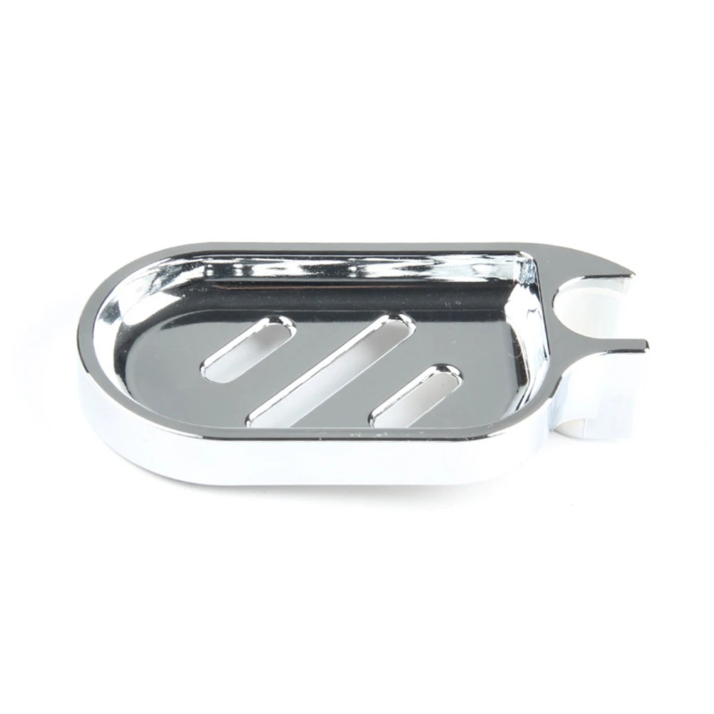 

Soap Box Wall Mounted Lifting Rain Shower Tray Soap Dishes For Bathroom Shower Portable Silver Tray Bathroom Accessories