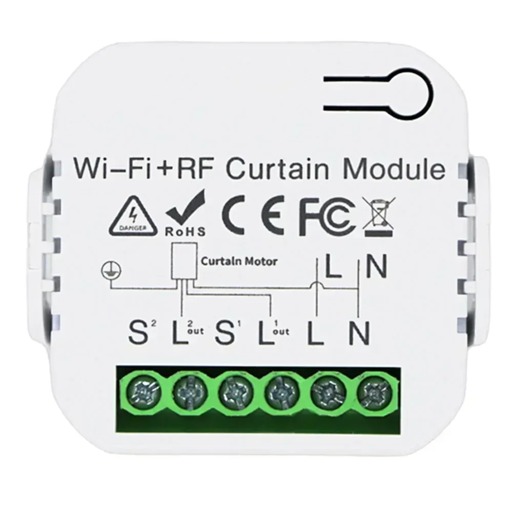 Tuya Wi-Fi переключатель штор электрический рольставней с RF 433 МГц 5CH пульт