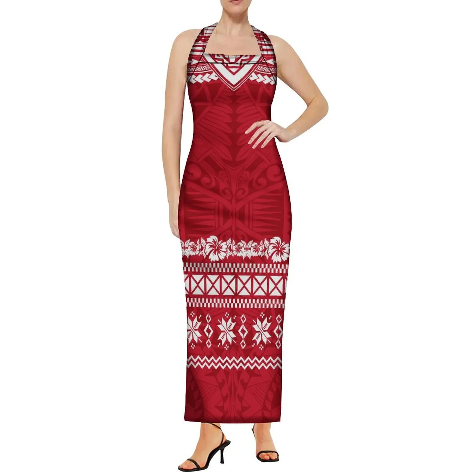 Платье-макси в рубчик с цветочным принтом без бретелек