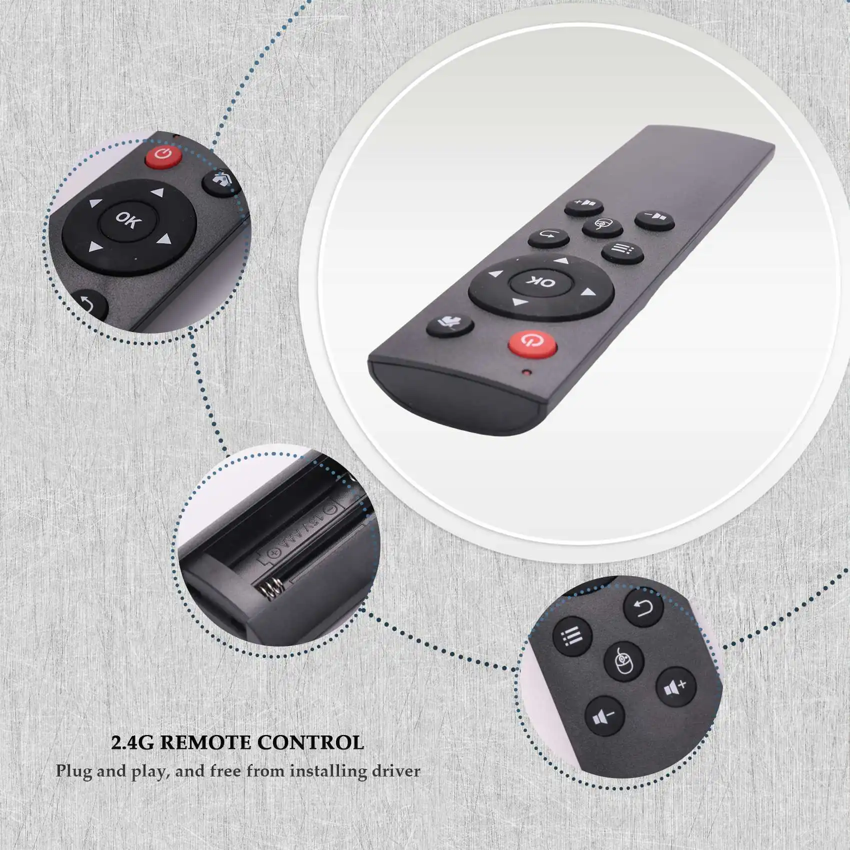 Универсальный 2 4G телефон с дистанционным управлением для ПК Android TV Box