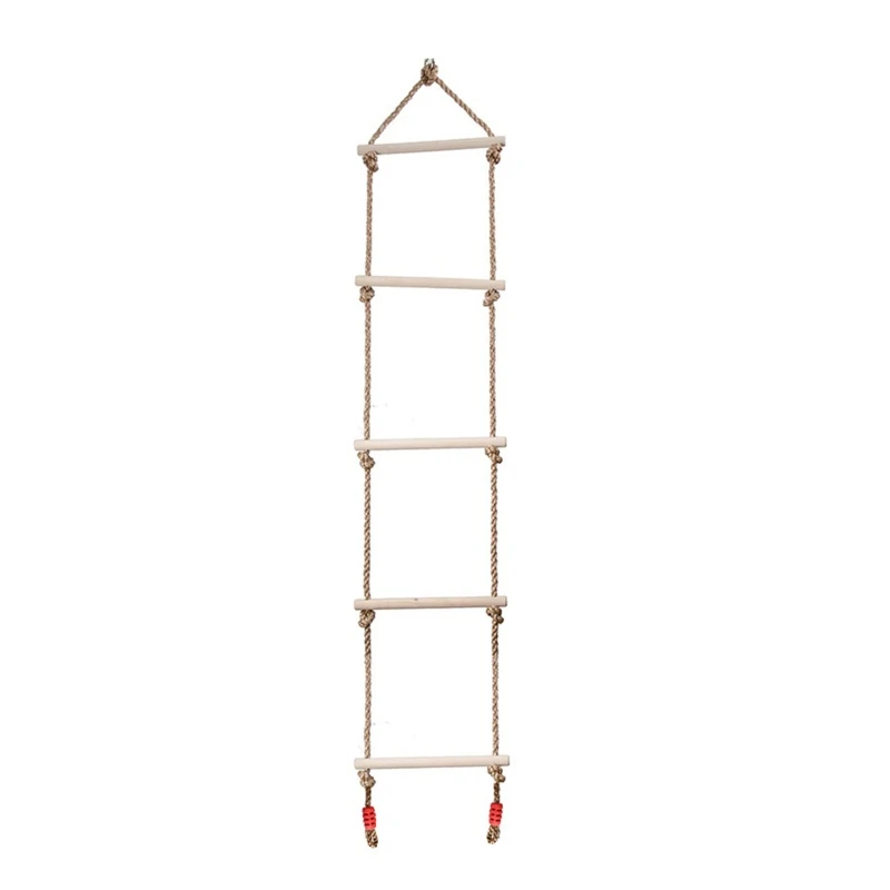 

Wooden Swing Rope Ladder for Kids Climbing Game Hanging Ladder Kids Swing Ladder