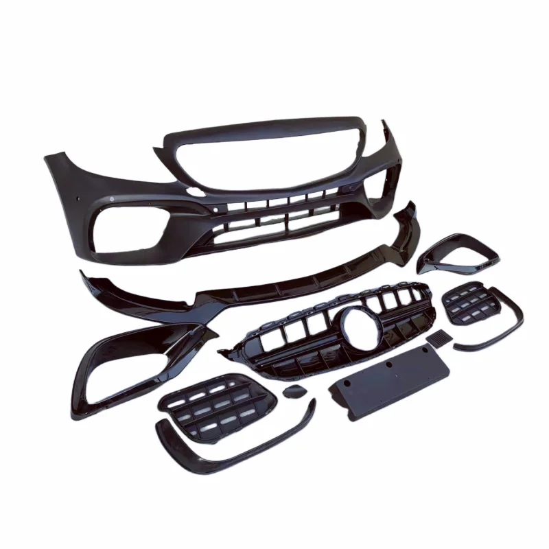 Используется для модификации Mercedes Benz W205 литой полипропиленовый передний бампер