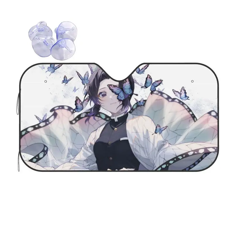 

Призрачный рассекающий аниме автомобильный солнцезащитный козырек мультяшный анимационный автомобиль защита от УФ-лучей автозапчасти Де...