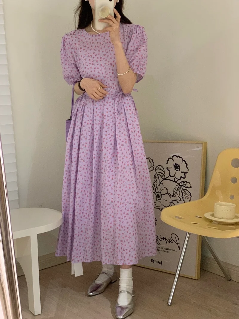 Женское винтажное плиссированное платье повседневное Элегантное Длинное