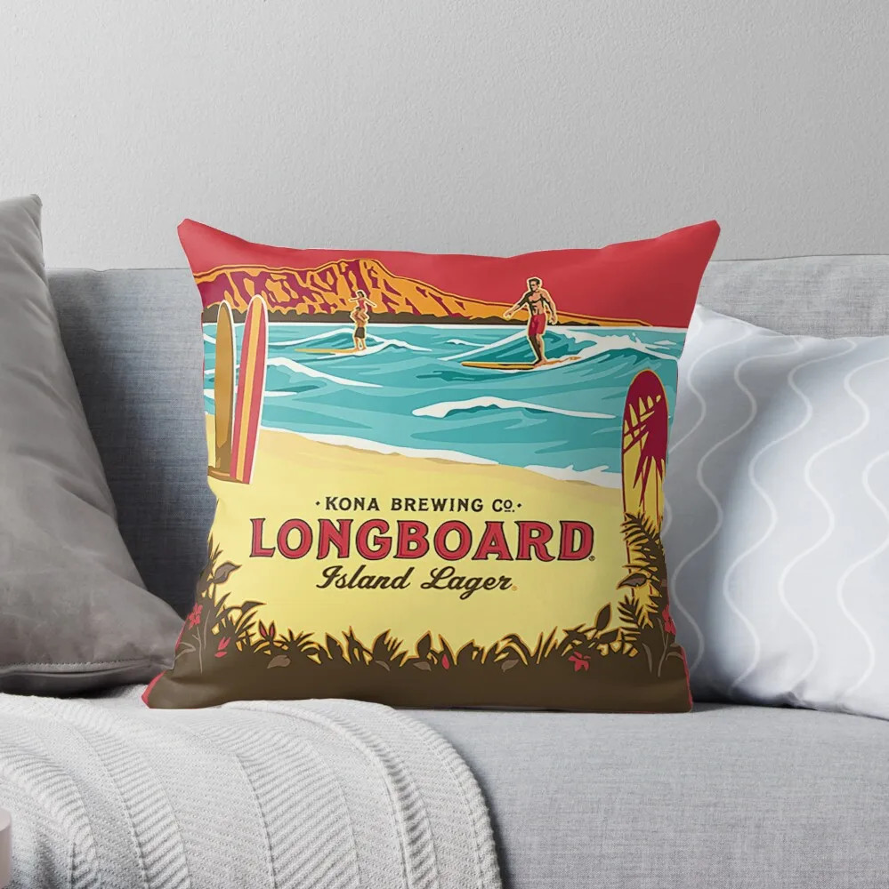 

Pillowslip Kona Longboard Throw Pillow 100% Cotton