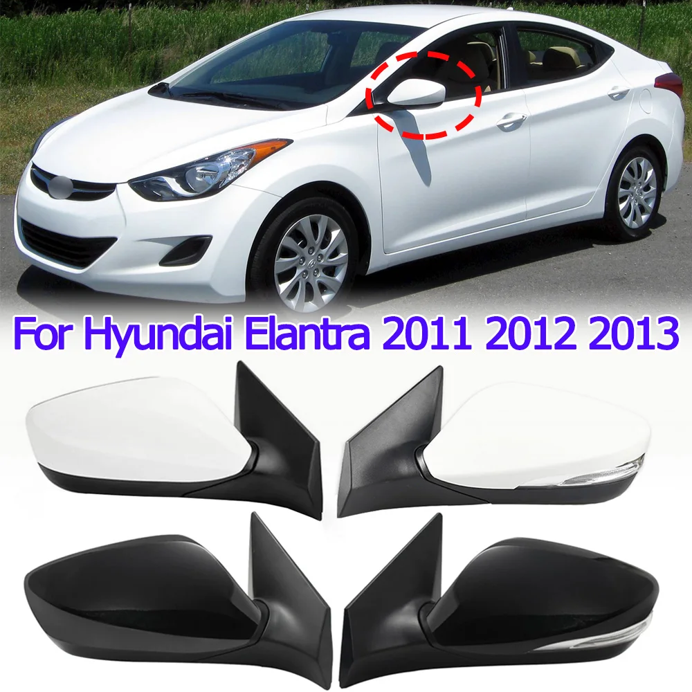 

Car 3/6/8 Pins Side Rearview Mirror Assembly Electric Folding Turn Signal Heating For Hyundai Elantra 2011 2012 2013 876103Y100