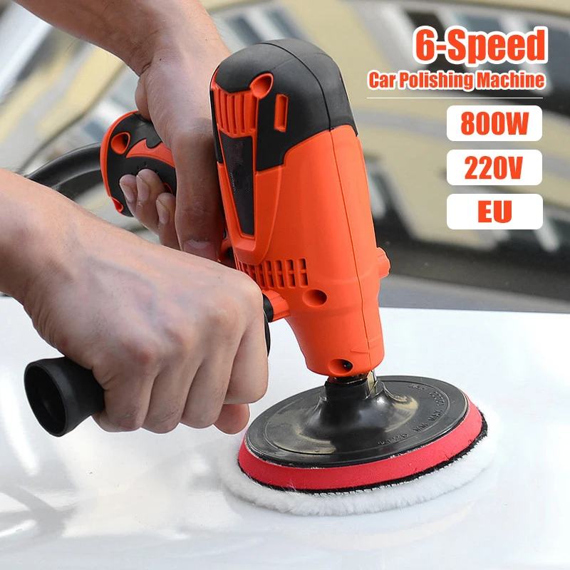 

800W Electric Car Polisher Machine Auto Polisher Variable Speed Sander Buffing Waxing Machine Cleaner Paint Care Polish Machine