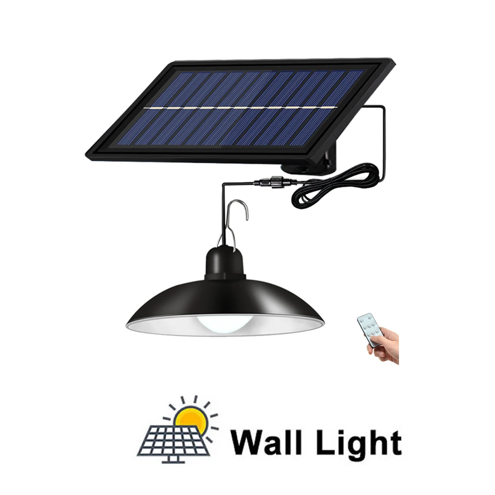 

Retro Lampshade Solar Light Chandelier Hanging Solar Lamp 3 Meters Cord Traditional Edison Bulb Hanging Solar Garden Light 3/6M
