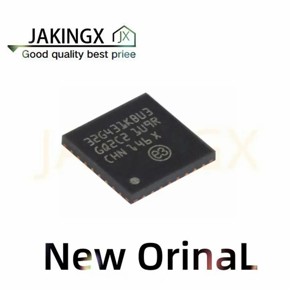 

1-100Pcs New Original STM32G431KBU3 STM32G431KB 32G431KBU3 128KB 1.71V~3.6V ARM Cortex-M4 32KB 170MHz FLASH 26 UFQFPN-32(5x5)