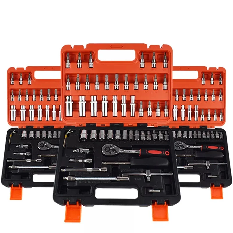 

53pcs Combination Tool Wrench Set Car Repair Tool Sets Batch Head Ratchet Pawl Socket Spanner Screwdriver Socket Set