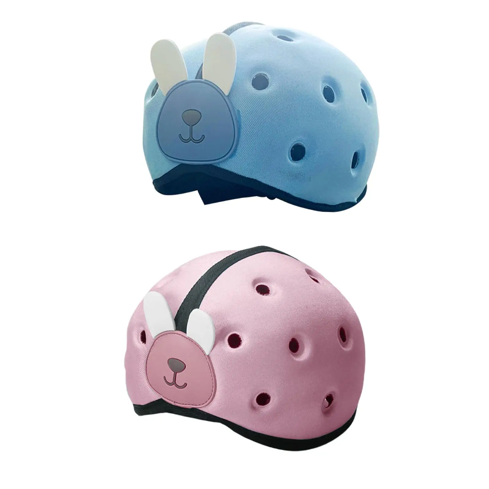 

Soft Baby Helmet Adjustable Harnesses Hat for Children Walking Blue