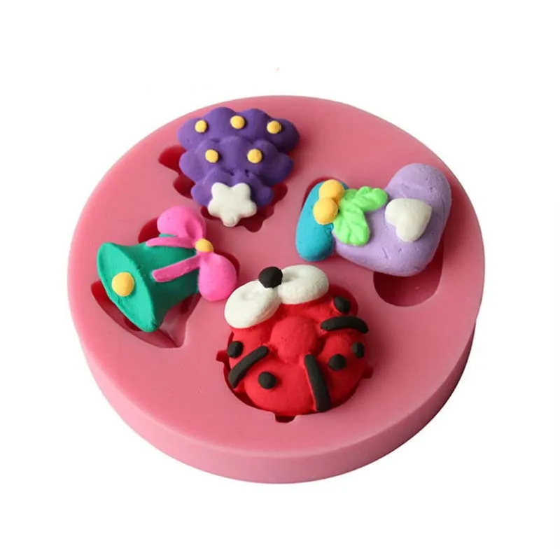 

Silicone Cake Mold Christmas Series Fondant Cake Mold Baking Tools C136