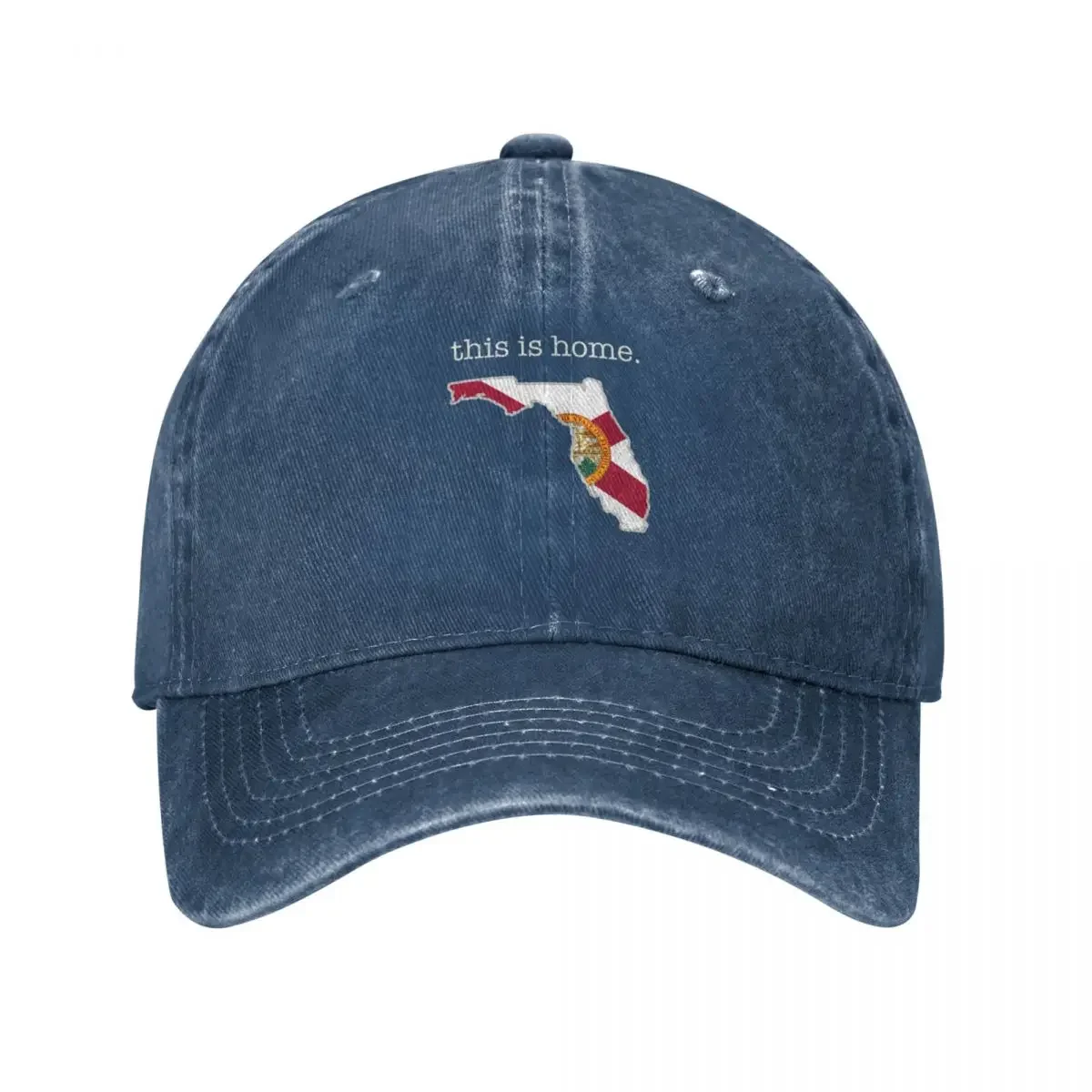 

2023 Florida This Is Home With State Map And Florida Flag Cap Cowboy Hat Sunscreen Baseball Cap Man Hat Beach Hat Male Women's
