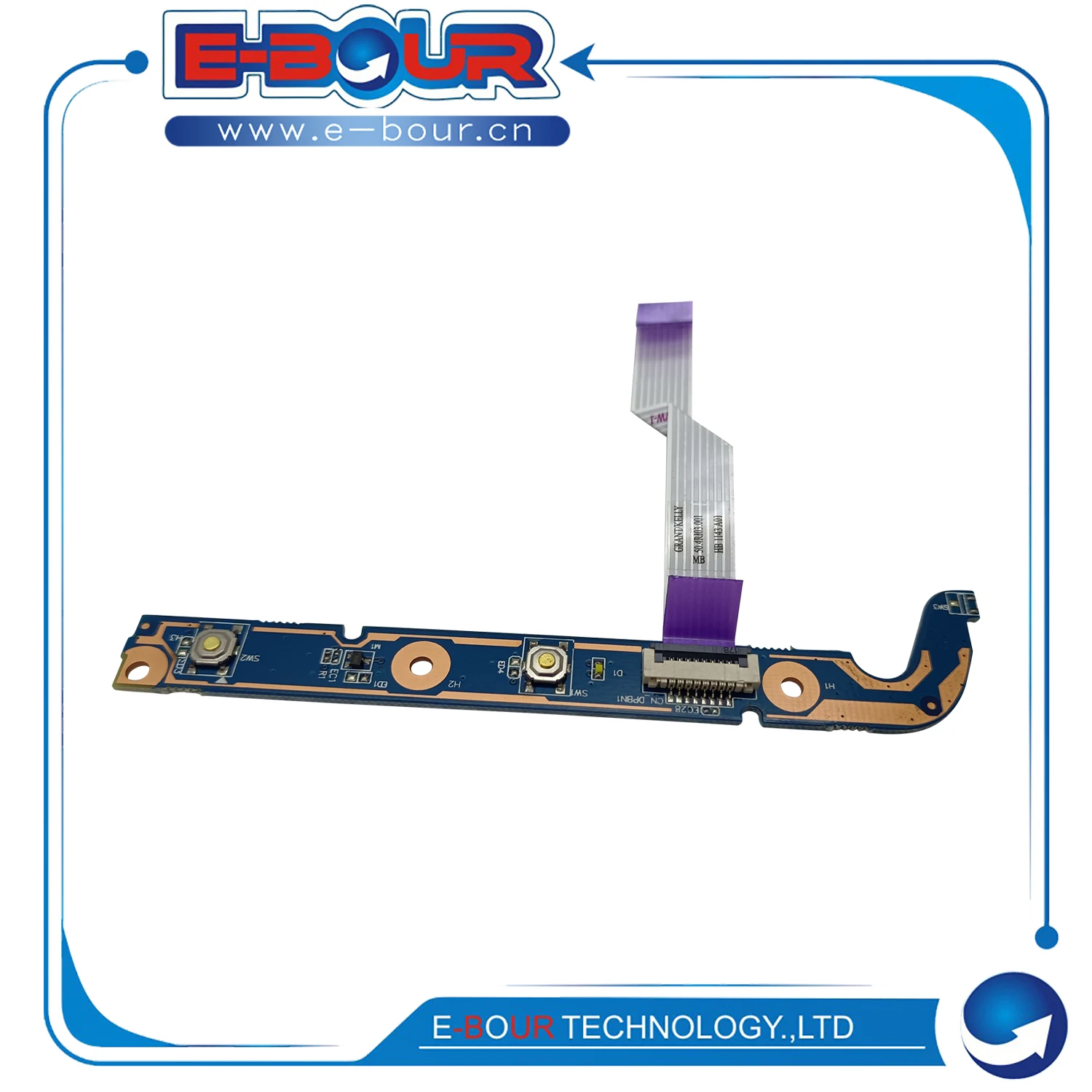 

New Notebook ON OFF Switch for H DV7-6000 41-AB6304 40GAB6304-D 50.4RI03.001 Laptop Power Button Board with Flex Ribbon Cable